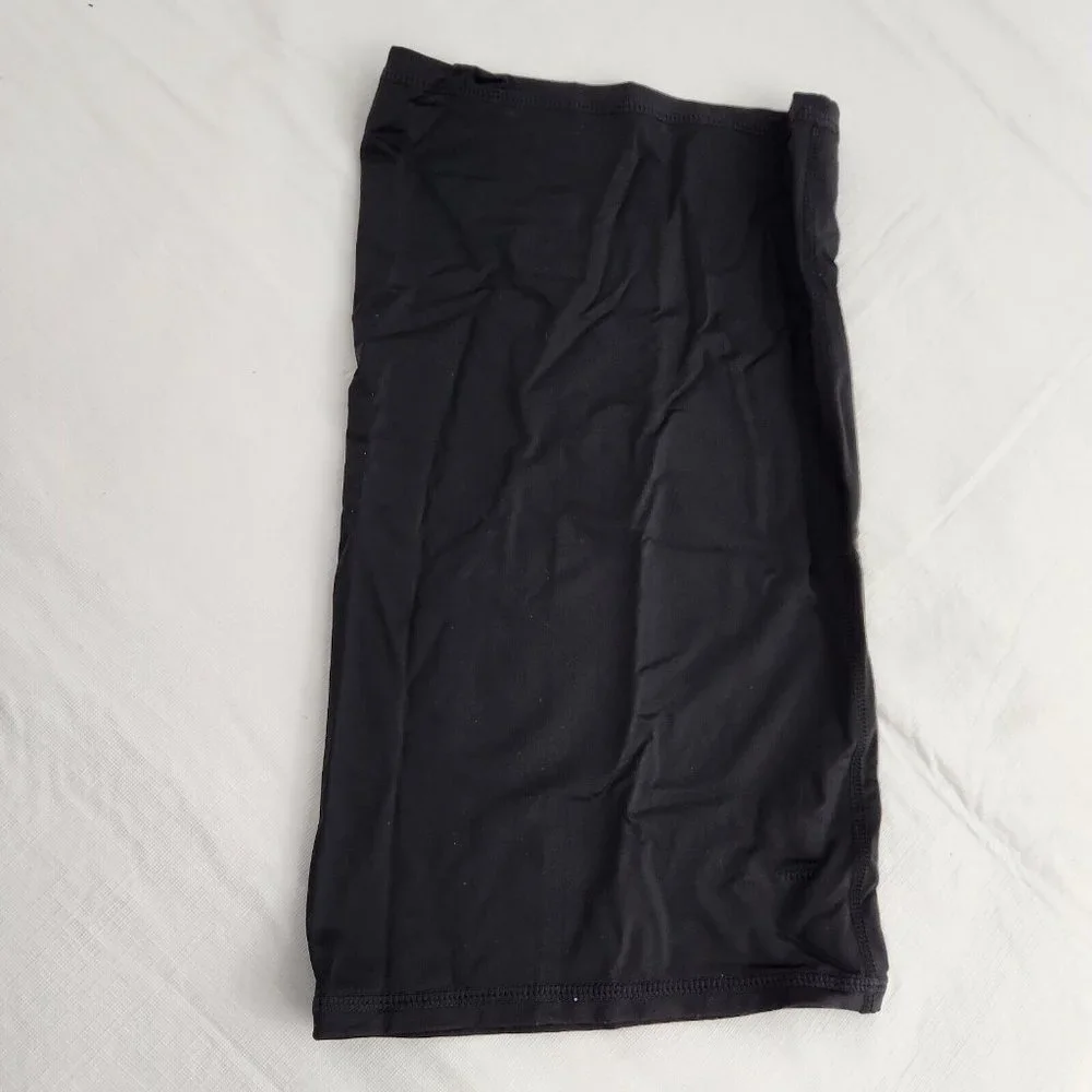 Neck Gaiter Face Covering Solid Black Face Mask Biker